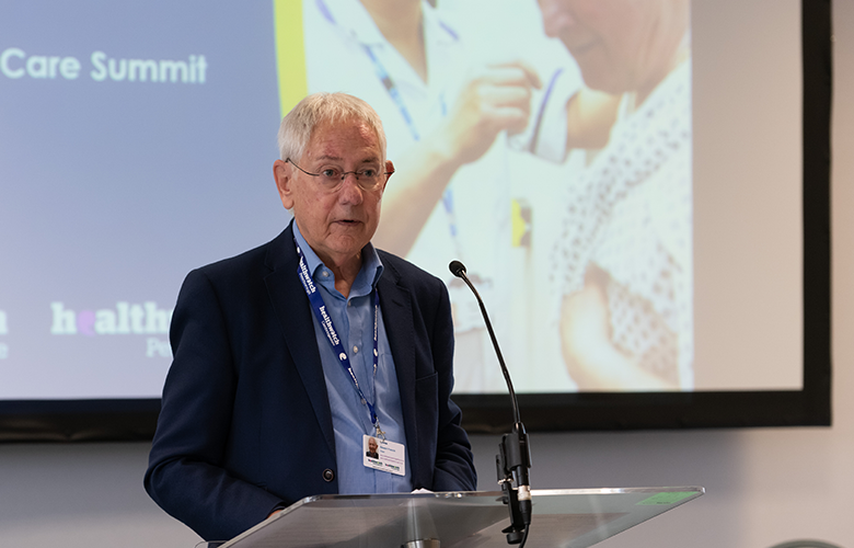 Stewart Francis - Healthwatch Chair speaking at event