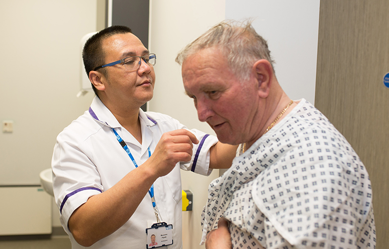 Man with radiographer