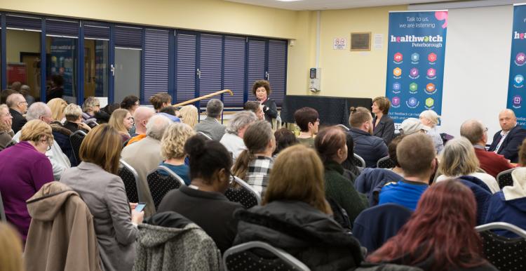 Picture shows crowded room at our event