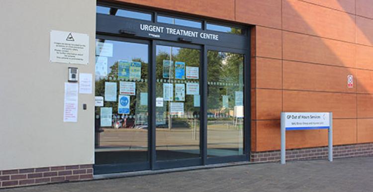 Picture of entrance to Peterborough Urgent Treatment Centre 