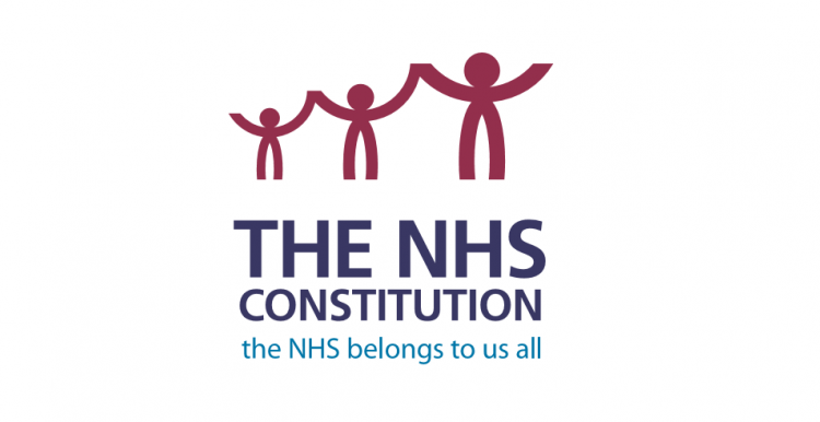 graphic illustrating NHS Constitution