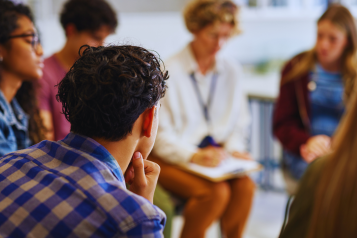 A listening or feedback session