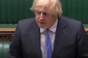 Prime Minister Boris Johnson addresses MPs