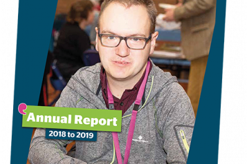 Picture shows cover of annual report