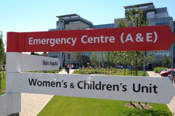 Emergency department at Peterborough City Hospital