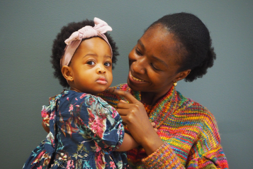 Eunice with her daughter 