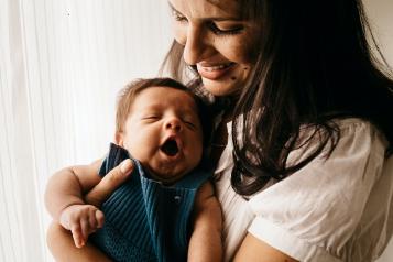 mother with newborn baby