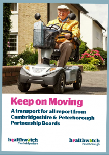 Picture shows cover of Keep on Moving transport for all report